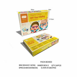 Three dimensional magnetic book of changing face